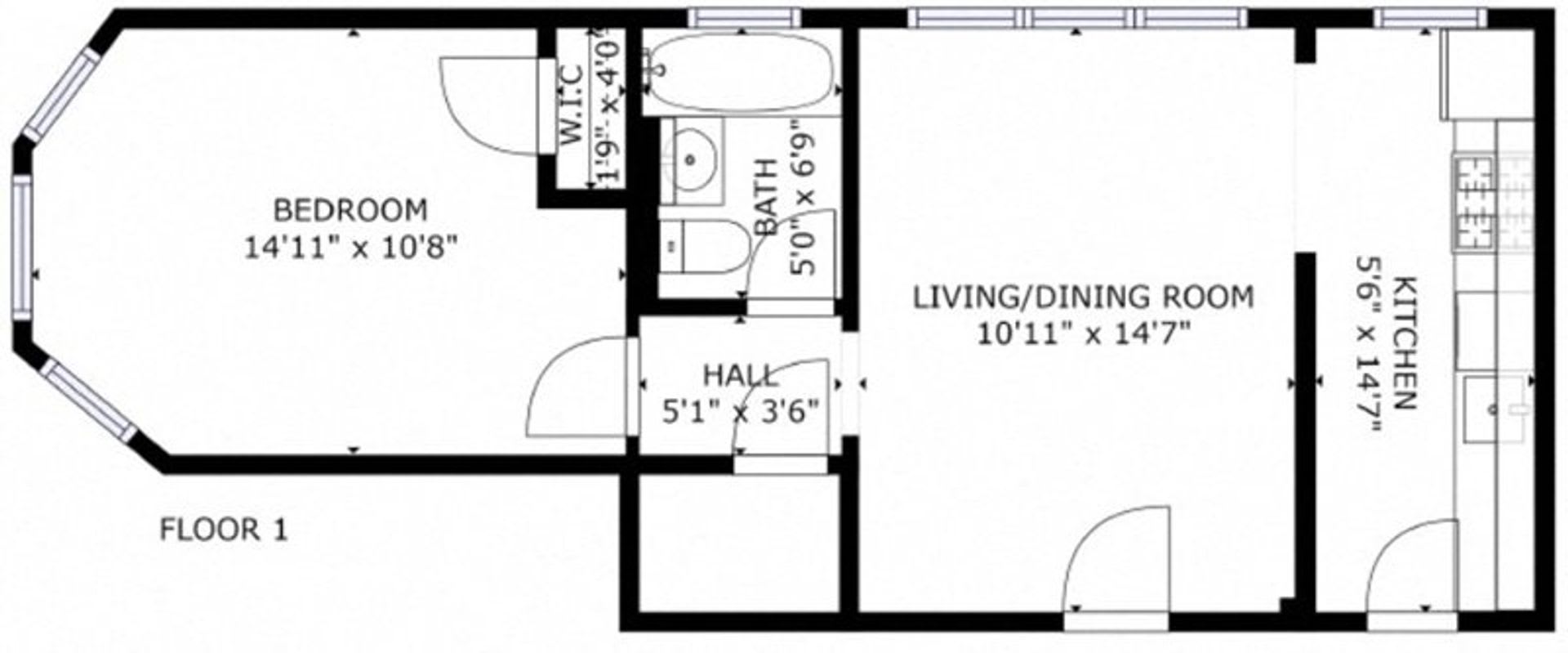 One Bedroom Comm @ Warren Brighton/Allston – photo 5