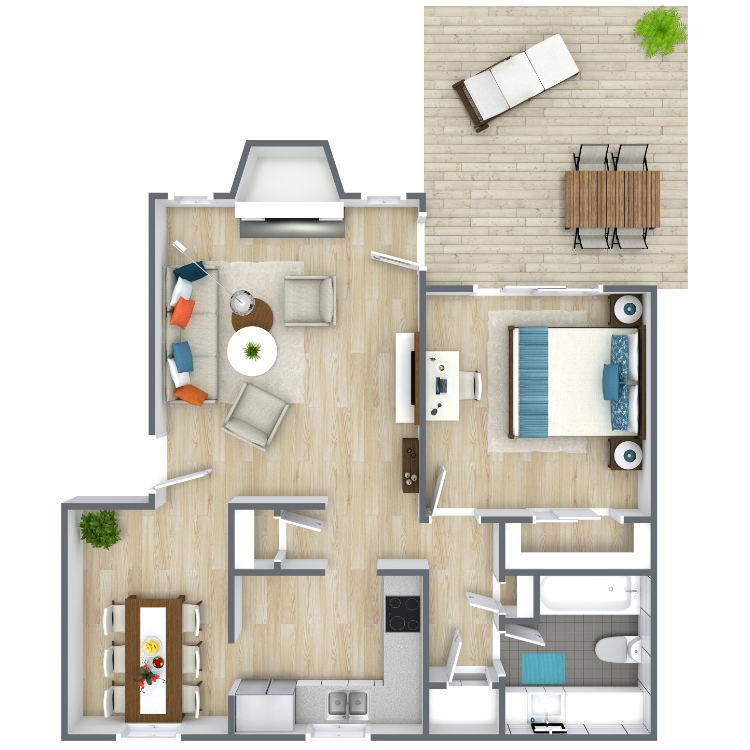 Fiesta Square Apartments and Townhomes – 9607A